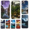 Mountain Landscape Phone Case for Iphone 14 5s 2020se 6 6s 7 8 Plus X 10 XR XS 11 12 13 Mini Pro MAX Black Tpu Back Cover
