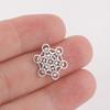 Archangel Metatron Cube Charms for Necklace Earring Jewelry Making Stainless Steel Sacred Geometry Amulet DIY Pendants
