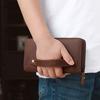 New Wallet Men's Long Leather Zipper Clutch Bag Business Cowhide Clutch Bag Youth Handbag Mobile Phone Bag Tide