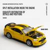 1/42 Scale Ford Mustang GT 2018 Assembled Version Super Racing Toy Car for Kids Toddler Boys Girls Gift Collection