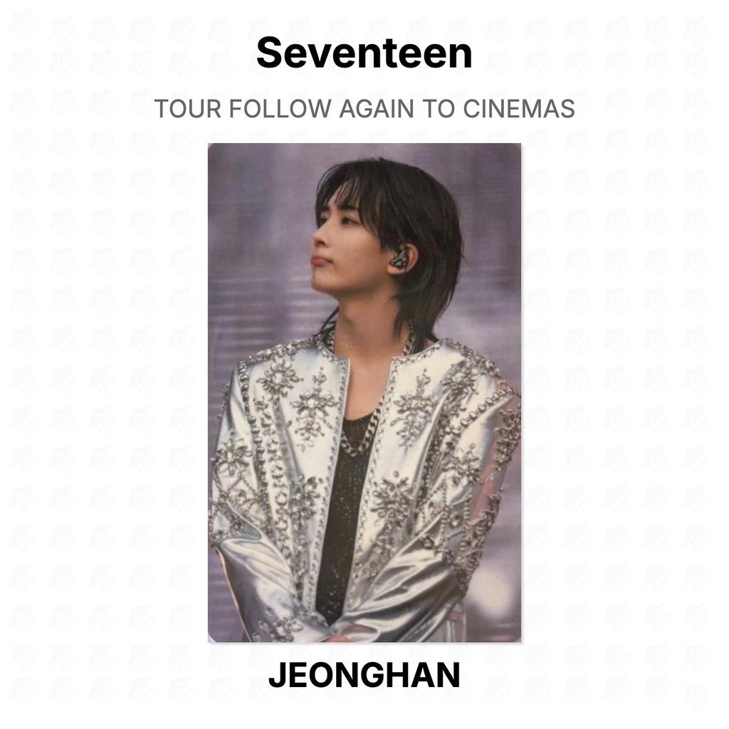 Seventeen СЛЕДУЙТЕ ЗА ТУРОМ СНОВА В КИНО Official Photocard