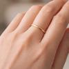 Durable Stackable Plain Band Rings 2MM Titanium Steel Rings Simple Thin Rings  Midi Ring