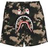 Bape Камуфляж Карта Обычный Крой Шорты-толстовка Акула 1l30-153-001