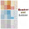 15sheet/set Chic Sweet Number Letter Scrapbook Journal Sticker for Student Creative Fashion DIY Decor Photocard Sticker