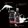Wheel Shine 100 мл Полироль-чернитель для шин Покрытие шин Для защиты Чернение Долговечный Яркий блеск Выглядят как новые
