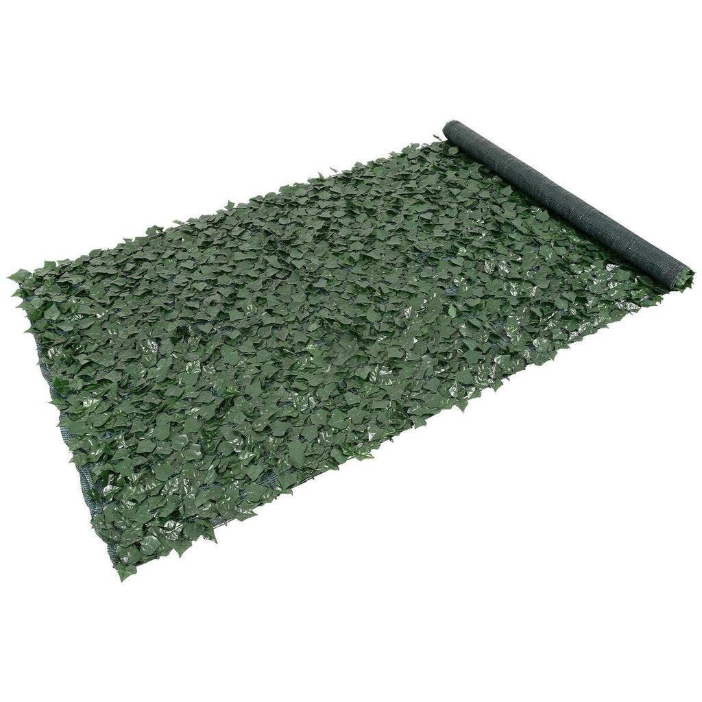 Ivy Privacy Fence, 1.5 x 4m Artificial Green Wall Screen, Greenery Ivy Fence w/ Mesh Cloth Backing and Strengthened Joint, Faux Hedges Vine Leaf