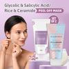 GLAMVEDA Rice & Ceramide And Glycolic & Salicylic Anti Acne Peel Off Face Mask (200 ml) | For Oily & Acne Prone Skin | Oil balancing, Deep Cleansin