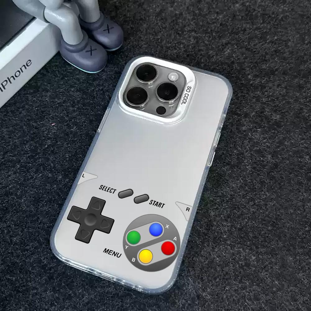 Game console fashion cool design Phone Case For lMDColor Silver Shell For lPhone 17 16 e 15 14 13 12 11 Pro Max Plus