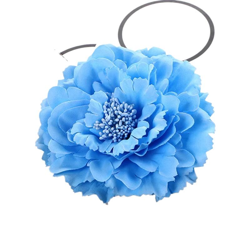 1 шт. брошь-булавка свадебный корсаж пляжный головной убор искусственный праздничный цветок пиона соломенная шляпа аксессуары заколка для волос