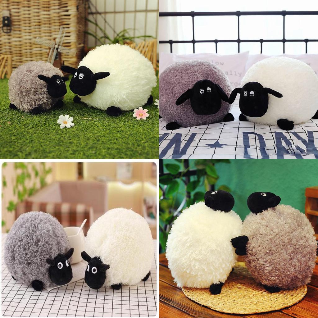 Adorable Shaun The Sheep Plush Toy Couple Pillow Soft Stuffed Animal Doll Gift