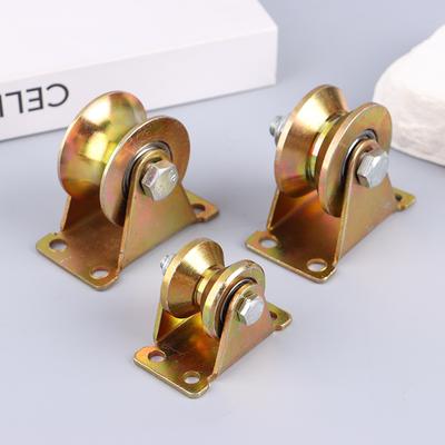 Колесо с V/U-образным пазом 1.2/2/2.5" Колесо для раздвижных ворот, ролики, прочный жесткий ролик для рулонных ворот