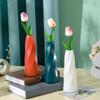 Modern Plastic Flower Vase Anti-fall Vase Container Pot Nordic Desktop Vase Ornaments  Office