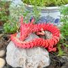 Chinese Dragon Statue 3D Printed Dragon Figurine with Movable Joints Articulated Dragon Sculpture Desk Decoration for Home Office