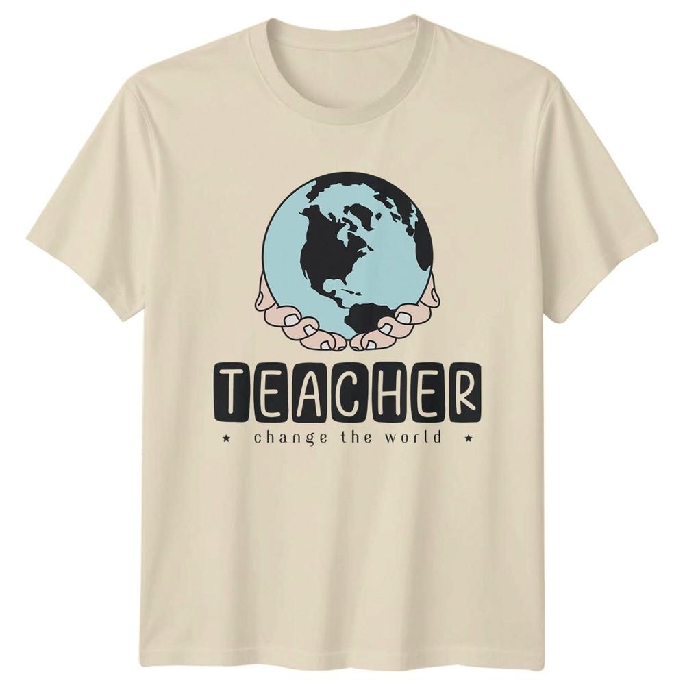 Teacher Change The World TShirt Inspirational Teaching Gift For Him And Her