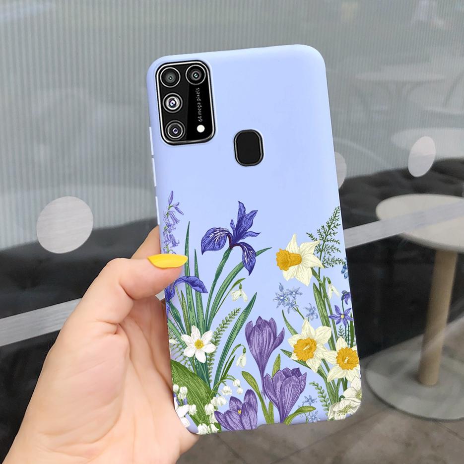 Для Samsung Galaxy M31 Чехол SM-M315F Милый Мультяшный Медведь Расписной Чехол для Телефона Для Samsung M31 M 31 GalaxyM31 Бампер Мягкий Funda