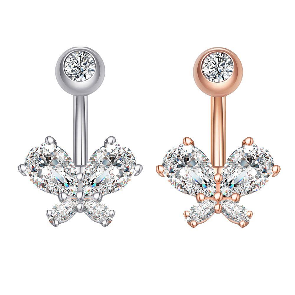 Stainless Steel Belly Button Rings Curved Body Piercing Jewelry Belly Piercings Party Decoration