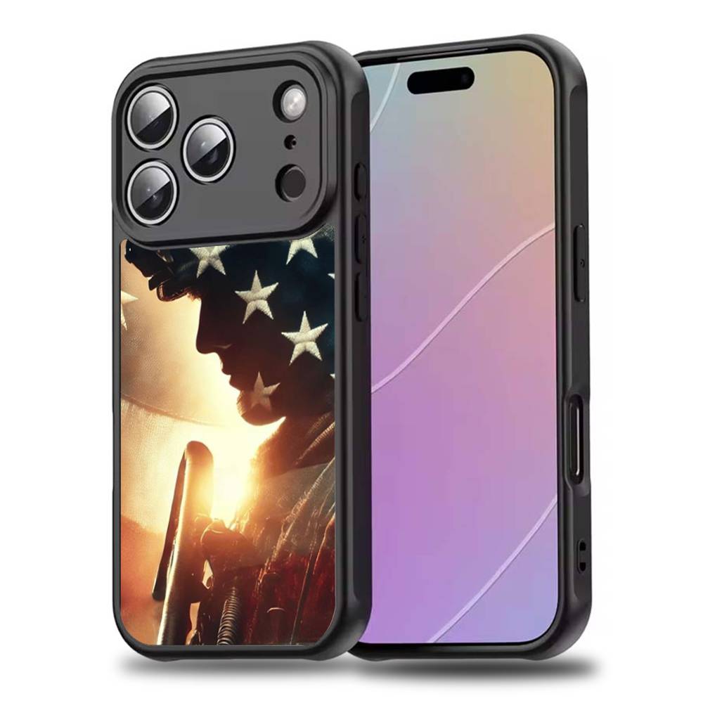 A-America USA F-Flag Phone Case For iPhone 17,16,15,14,13,12,11,Pro,Max,Plus,Mini,SE4,E Magnetic Magsafe Wireless Charging