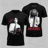 Футболка BTS Arirang Design с двусторонним принтом 2026 Мировой тур Лето Чистый хлопок Футболка Мужская Женская Одежда Y2k Оверсайз Рубашка