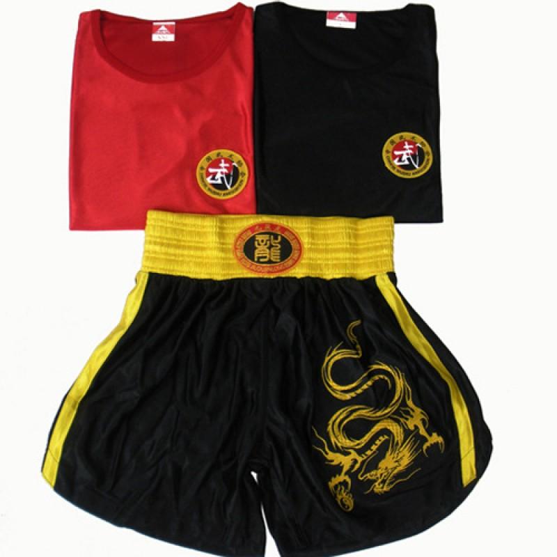 Martial Arts Uniform Set Sanda Muay Thai Boxing Training Lightweight Acrylic Fabric Unisex Short Pants