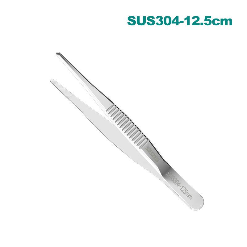 25 см пинцет для укладки волос из нержавеющей стали 304 с круглыми зубцами и нескользящей конструкцией