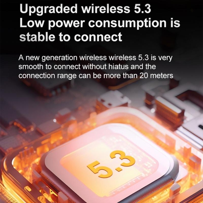 Портативная Bluetooth-совместимая 5.3 колонка с динамическими огнями и водонепроницаемым дизайном IPX5 для активного отдыха