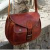 NEW Women New Handmade Natural Goat Leather Vintage Messenger Bag