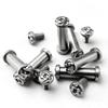 4Sets Stainless Steel M4 Straight Knife Screws for Diy Knife Handle Making Material T8 Plum Nails Knife Handle Screws