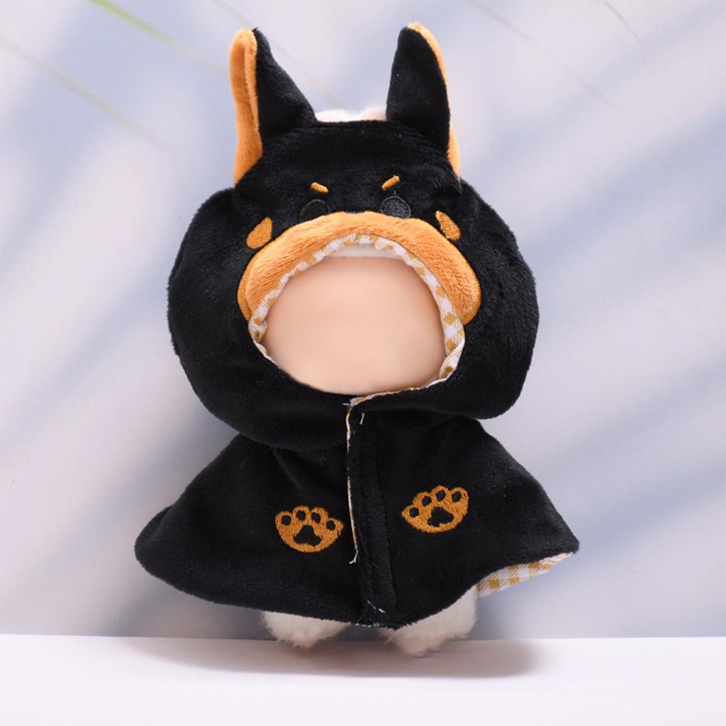 Doll Clothes Set 17cm Doll Accessories Love Heart Top Scarf Hat No Dolls