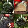 Baby's First Christmas Round Acrylic Christmas Ornaments Making Crafts Christmas Decorations Pe Q1T4