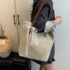 Large Capacity Woven Bag Women's Vacation Beach Shoulder Bag New Straw Commuter Tote Bag Tide