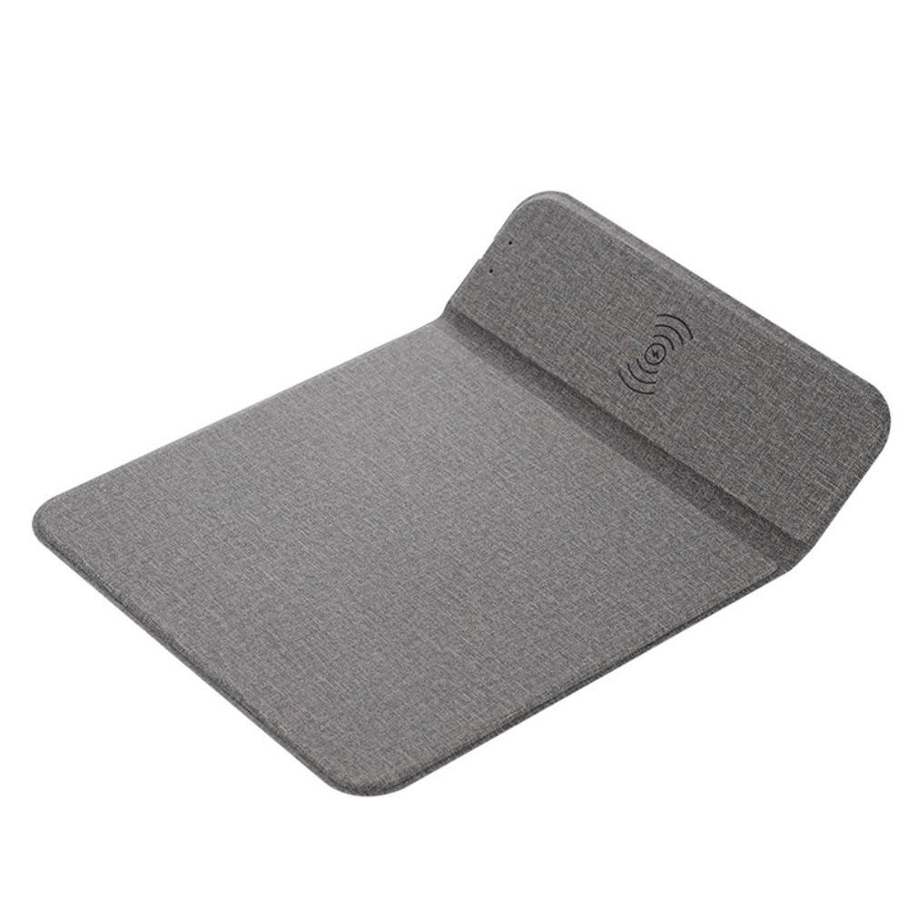 Foldable Wireless Charging Mouse Pad 15W Wireless Desktop Charger Travel