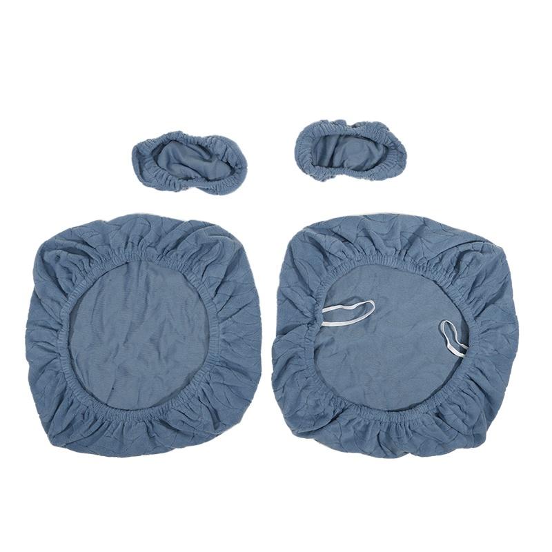 1 комплект жаккардовых чехлов для офисного кресла с листьями, 4 шт., раздельные чехлы для компьютерного кресла, эластичные чехлы-протекторы для сиденья и спинки игрового кресла с накидками на подлокотники