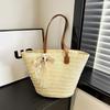 Straw Beach Bag Summer Woven Tote Bag Large Capacity Shoulder Commuting Woven Bag for Women Straw Purses and Handbags Woven Bag