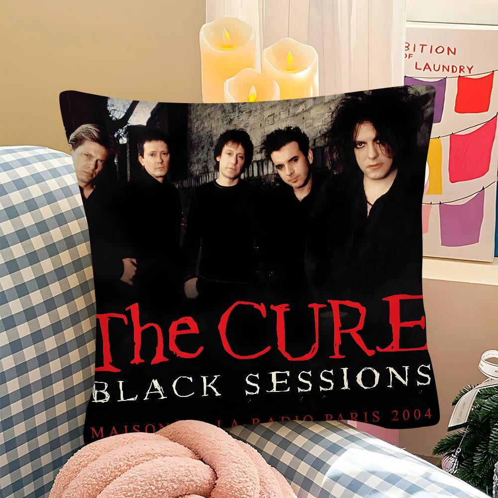 pc Classic TThe CCure Rock Band Pillow Case Fashion Square Pillowcase Bedroom Sofa Room Ins Decoration Leisure