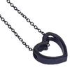 Women Necklace Hollow Out Heart Jewelry Long Lasting Bright Luster Pendant Necklace for Festival