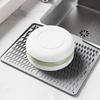 Силиконовый коврик для сушки посуды, поддон, вкладыш для ящика, легко моющийся, противоскользящий, для холодильника, прочный
