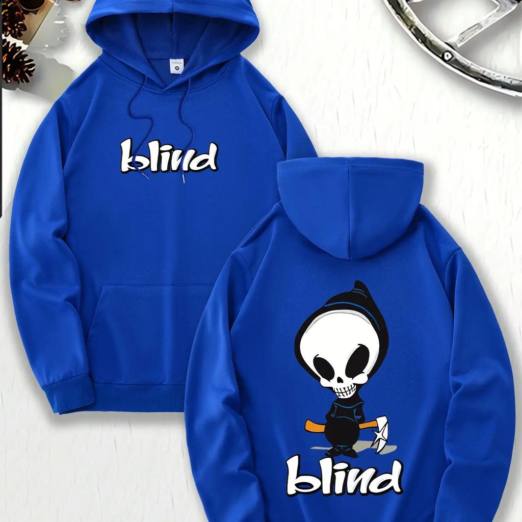 2025 - A cartoon cat and mouse pattern hoodie, men's hoodie, men's casual pullover t-shirt, with pouch pockets, spring hooded