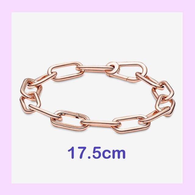 925 стерлингового серебра New Me кольцо бусина круглый соединитель шарм двойной Fit Me звено цепи жемчуг браслет ювелирные изделия