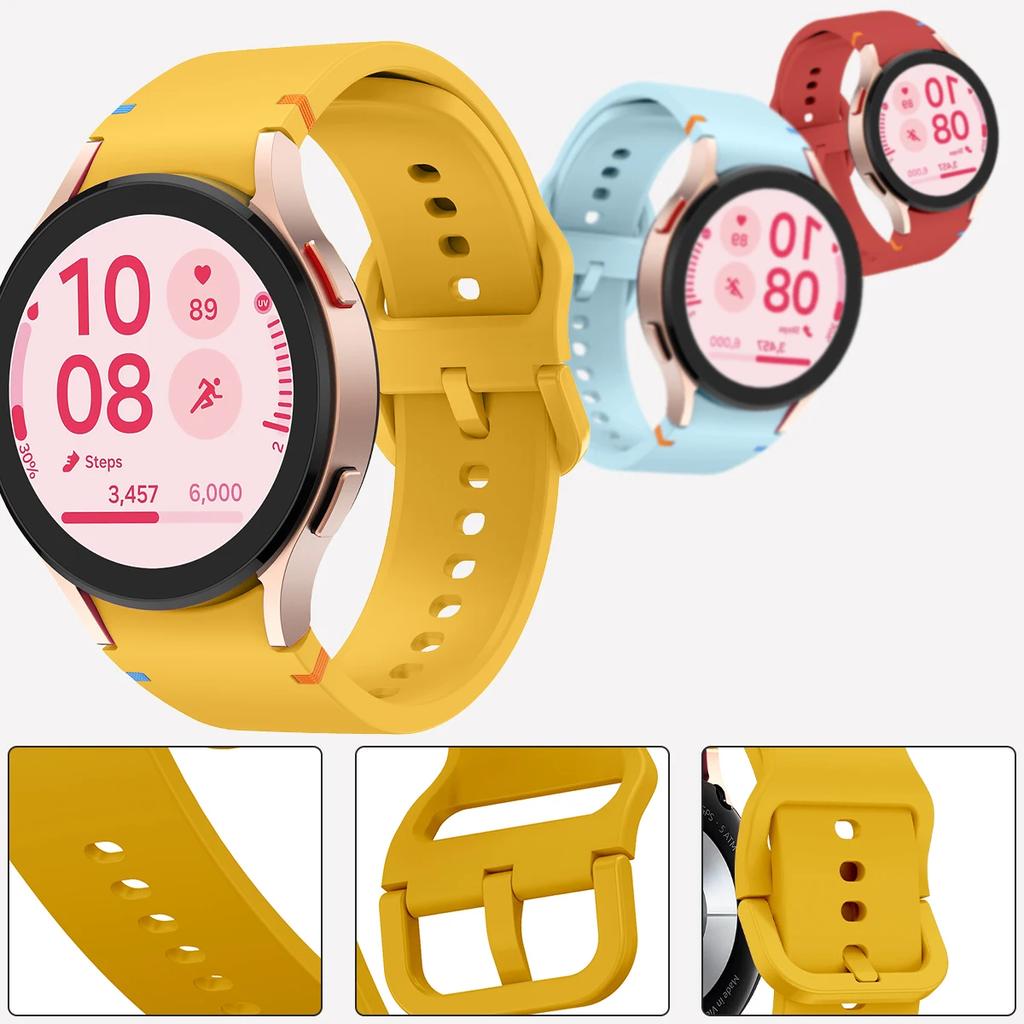 Классический НОВЫЙ силиконовый ремешок для Samsung Galaxy Watch 7 6 5 4 40 мм 44 мм 5Pro 45 мм спортивный браслет для Galaxy Watch 6 Classic 43 мм 47 мм Band