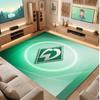 Werder Bremen Football Print Crystal Velvet Rug, Comfortable Water Absorbent Non Slip Indoor Floor Carpet