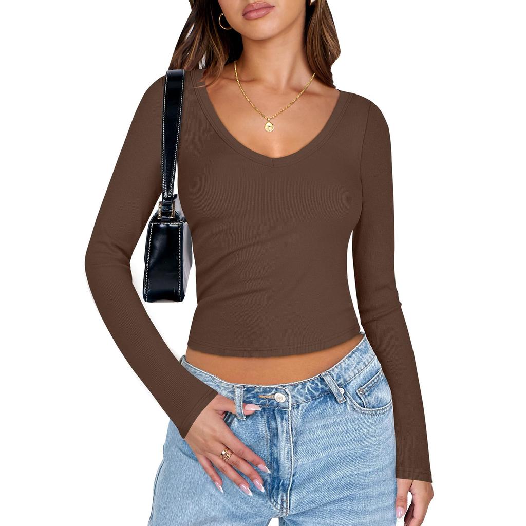 Топы для женщин, пуловеры с длинными рукавами, повседневные рубашки, топ