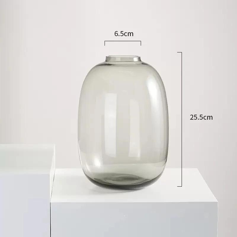 Прозрачная стеклянная ваза для гидропоники Стеклянный контейнер Прозрачная ваза для цветов Цветочные композиции Аксессуары Террариум Домашнее украшение