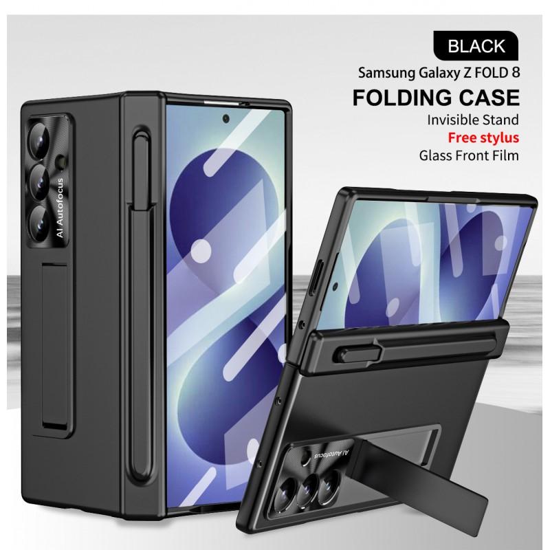 Magnetic Snap-On Foldable Case Galaxy Z Fold8 Ultra With Electroplated Lens Protector Shockproof Stand