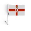 Drapeau - Irlande Du Nord - 14 X 21 Cm - Polyester Résistant - Léger - Recto/verso