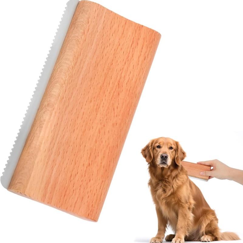 Wooden Pet Hair Removal Comb Horse Brush Dog Hair Remover Equestrian Grooming Tool For Horse Dog Cat Animal Coat Care Stable Supplies