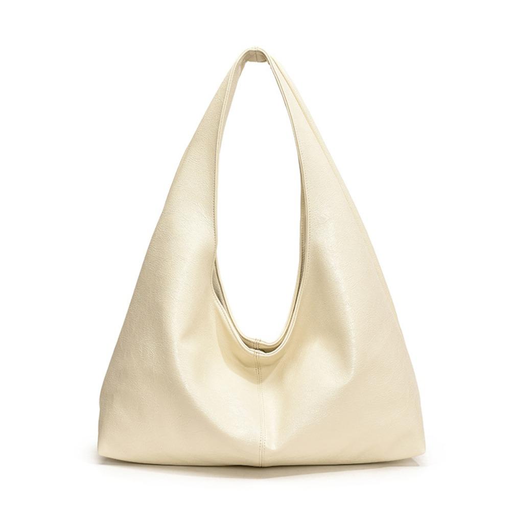 Tote Bag Retro PU Tote Bag Korean Style Underarm Packs Sweet Large Capacity Handbag Office Worker