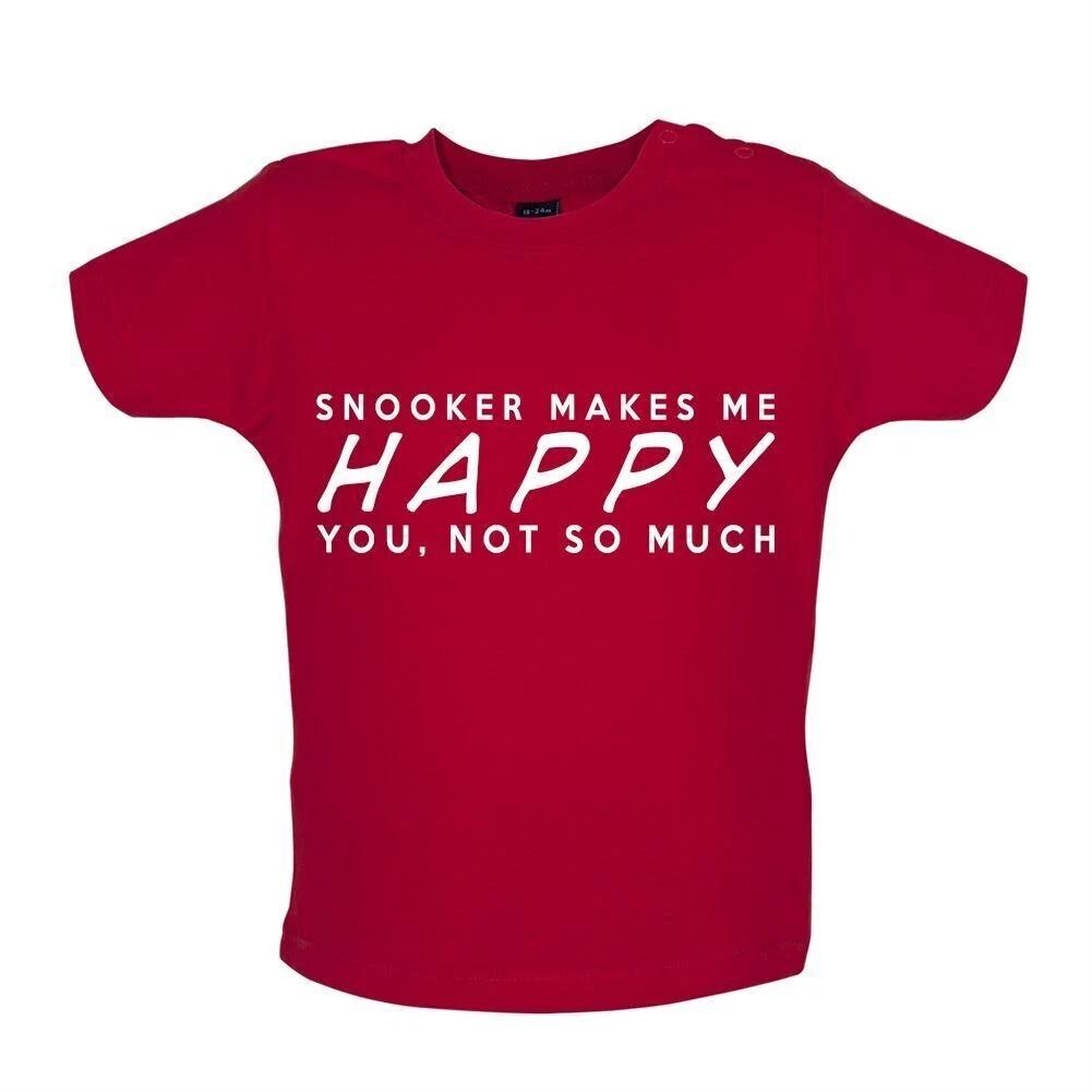 Snooker Makes Me Happy You, Not So Much - Baby Kids Boys Girls Unisex T-Shirt / Romper - Funny 147
