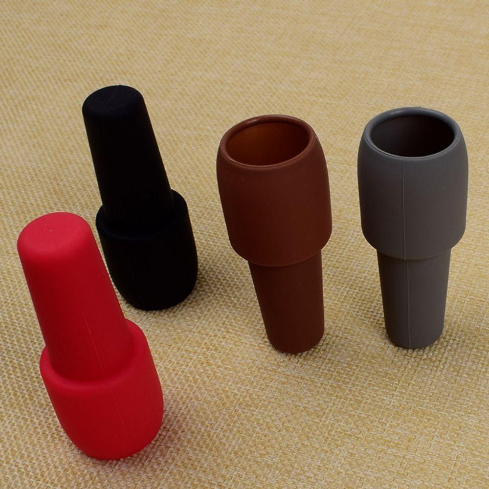6Pcs Multicolor Silicone Wine Stoppers Reusable Beverage Sealer Wine Bottle Sealer  Sparkling Wine