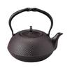 Tonami Shoten Nanbu Iron Kettle, Flat Arare Twisted Pattern (Brown), 1.6L, 99-10, Black