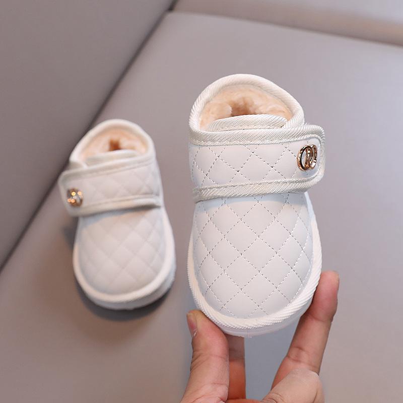 Водонепроницаемые детские зимние ботинки с бархатной подкладкой — теплая зимняя обувь с мягкой подошвой для малышей (Мальчики и девочки)